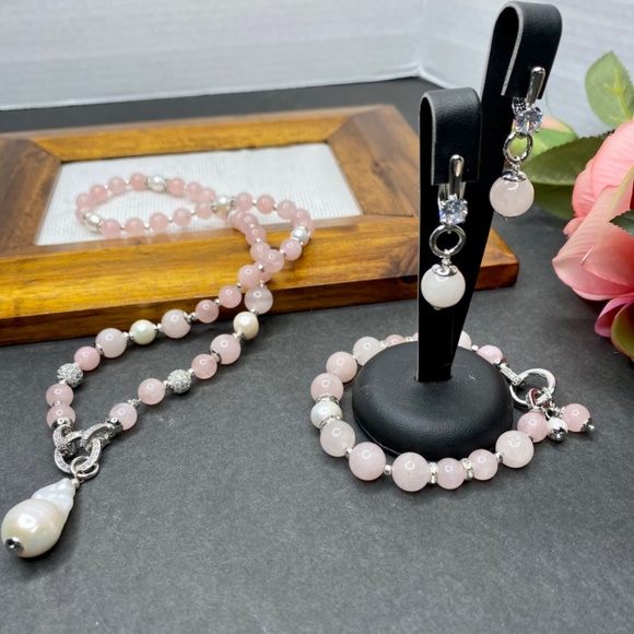 Natural gemstone jewellery set. - Picture 2 of 14